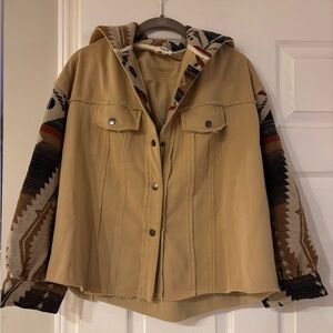 BKE Hooded Aztec Jacket